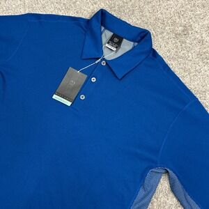 Nike Golf Polo Shirt Sphere React Cool XL Blue Short Sleeve Performance New